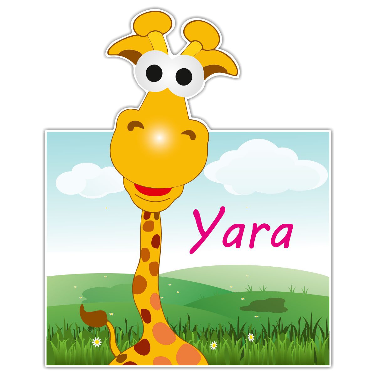 Geboortebord Fun Giraffe meisje